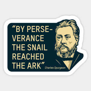 Quote by theologian and preacher Charles Spurgeon Sticker